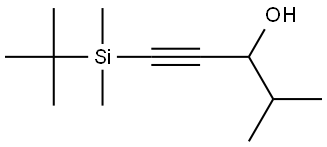 1-异丙基-3-(叔丁基二甲基甲硅烷基)-2-丙炔-1-醇 结构式