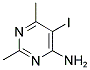 5-IODO-2,6-DIMETHYL-4-PYRIMIDINYLAMINE 结构式