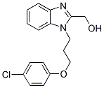 (1-[3-(4-CHLOROPHENOXY)PROPYL]-1H-BENZIMIDAZOL-2-YL)METHANOL 结构式