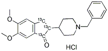 DONEPEZIL-13C3, HYDROCHLORIDE 结构式