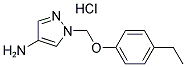 1-[(4-乙基苯氧基)甲基]-1H-吡唑-4-胺盐酸盐 结构式