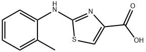 2-(邻甲苯氨基)噻唑-4-羧酸 结构式