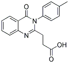 3-(4-OXO-3-P-TOLYL-3,4-DIHYDRO-QUINAZOLIN-2-YL)-PROPIONIC ACID 结构式