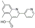 5,7-DIMETHYL-2-PYRIDIN-3-YLQUINOLINE-4-CARBOXYLIC ACID 结构式