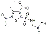 (([3,5-BIS(METHOXYCARBONYL)-4-METHYLTHIEN-2-YL]SULFONYL)AMINO)ACETIC ACID 结构式