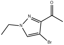 1-(4-溴-1-乙基-1H-吡唑-3-基)乙-1-酮 结构式