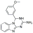 4-(3-METHOXYPHENYL)-3,4-DIHYDRO[1,3,5]TRIAZINO[1,2-A]BENZIMIDAZOL-2-AMINE 结构式