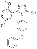 5-(5-CHLORO-2-METHOXY-PHENYL)-4-(4-PHENOXY-PHENYL)-4H-[1,2,4]TRIAZOLE-3-THIOL 结构式