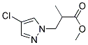 3-(4-CHLORO-PYRAZOL-1-YL)-2-METHYL-PROPIONIC ACID METHYL ESTER 结构式