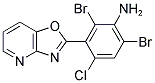 2,6-DIBROMO-4-CHLORO-3-[1,3]OXAZOLO[4,5-B]PYRIDIN-2-YLANILINE 结构式