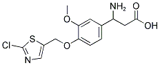 3-AMINO-3-(4-[(2-CHLORO-1,3-THIAZOL-5-YL)METHOXY]-3-METHOXYPHENYL)PROPANOIC ACID 结构式