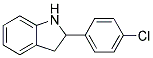 2-(4-CHLORO-PHENYL)-2,3-DIHYDRO-1H-INDOLE 结构式