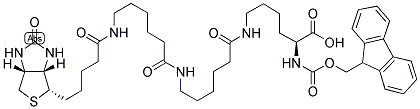 FMOC-L-LYS(BIOTINYL-AHX-AHX)-OH 结构式