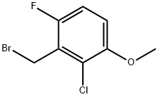 2-氯-6-氟-甲氧苄基溴 结构式
