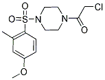 1-(CHLOROACETYL)-4-[(4-METHOXY-2-METHYLPHENYL)SULFONYL]PIPERAZINE 结构式