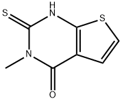 2-巯基-3-甲基噻吩并[2,3-D]嘧啶-4(3H)-酮 结构式