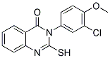 3-(3-CHLORO-4-METHOXY-PHENYL)-2-MERCAPTO-3H-QUINAZOLIN-4-ONE 结构式