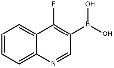 4-氟喹啉-3-硼酸 结构式
