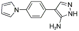 4-[4-(1H-PYRROL-1-YL)PHENYL]-1H-PYRAZOL-5-AMINE 结构式