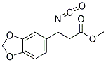 METHYL-3-ISOCYANATO-3-(3,4-METHYLENEDIOXYPHENYL)PROPIONATE 结构式