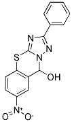 6-Nitro-2-phenyl-4H-9-thia-1,3,3a-triaza-cyclopenta[b]naphthalen-4-ol 结构式