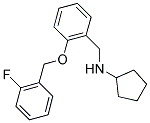 N-(2-((2-FLUOROBENZYL)OXY)BENZYL)CYCLOPENTANAMINE 结构式
