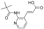 3-[2-(2,2-DIMETHYL-PROPIONYLAMINO)-PYRIDIN-3-YL]-ACRYLIC ACID 结构式