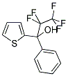 1-PHENYL-2,2,3,3,3-PENTAFLUORO-1-THIOPHEN-2-YL-PROPANE-1-OL 结构式