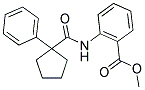 METHYL 2-((PHENYLCYCLOPENTYL)CARBONYLAMINO)BENZOATE 结构式