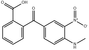 2-[4-(甲氨基)-3-硝基苯甲酰基]苯甲酸 结构式
