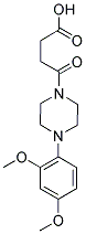 4-[4-(2,4-DIMETHOXYPHENYL)PIPERAZIN-1-YL]-4-OXOBUTANOIC ACID 结构式