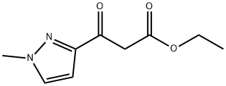 3-(1-甲基-1H-吡唑-3-基)-3-氧代丙酸乙酯 结构式