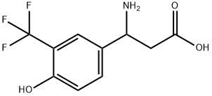 3-AMINO-3-(4-HYDROXY-3-TRIFLUOROMETHYL-PHENYL)-PROPIONIC ACID 结构式