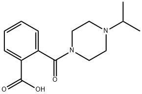 2-[4-(PROPAN-2-YL)PIPERAZINE-1-CARBONYL]BENZOIC ACID 结构式