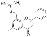 (6-METHYL-4-OXO-2-PHENYL-4H-CHROMEN-8-YL)METHYL IMIDOTHIOCARBAMATE 结构式