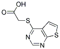 (THIENO[2,3-D]PYRIMIDIN-4-YLTHIO)ACETIC ACID 结构式