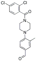 4-[4-(2,4-DICHLOROBENZOYL)PIPERAZIN-1-YL]-3-METHYLBENZALDEHYDE 结构式