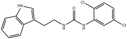 1-(2-(1H-吲哚-3-基)乙基)-3-(2,5-二氯苯基)脲 结构式