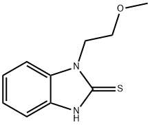 1-(2-甲氧基乙基)-1H-1,3-苯并二唑-2-硫醇 结构式