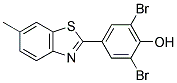 2,6-DIBROMO-4-(6-METHYL-1,3-BENZOTHIAZOL-2-YL)PHENOL 结构式