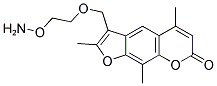 3-(2-AMINOOXY-ETHOXYMETHYL)-2,5,9-TRIMETHYL-FURO[3,2-G]CHROMEN-7-ONE 结构式