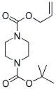 1-BOC-4-ALLYL PIPERAZINECARBOXYLATE 结构式