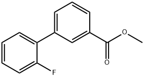 METHYL 2'-FLUORO[1,1'-BIPHENYL]-3-CARBOXYLATE 结构式