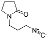 1-(3-ISOCYANOPROPYL)-2-PYRROLIDINONE 结构式