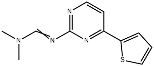 N,N-DIMETHYL-N'-[4-(2-THIENYL)-2-PYRIMIDINYL]IMINOFORMAMIDE 结构式