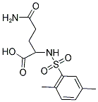 5-AMINO-2-[[(2,5-DIMETHYLPHENYL)SULFONYL]AMINO]-5-OXOPENTANOIC ACID 结构式