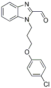 1-[3-(4-CHLOROPHENOXY)PROPYL]-1H-BENZIMIDAZOLE-2-CARBALDEHYDE 结构式