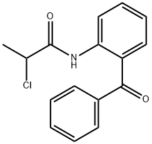 N-(2-苯甲酰基苯基)-2-氯丙酰胺 结构式