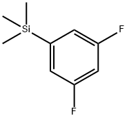 (3,5-二氟苯基)三甲基硅烷 结构式