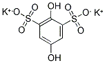 2,5-DIHYDROXY-1,3-BENZENEDISULFONIC ACID DIPOTASSIUM SALT 结构式
